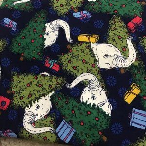 *RARE* LulaRoe Christmas Leggings White Elephant TC2